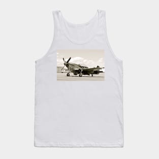 P-51 Classic Mustang WW2 Fighter Plane Tank Top